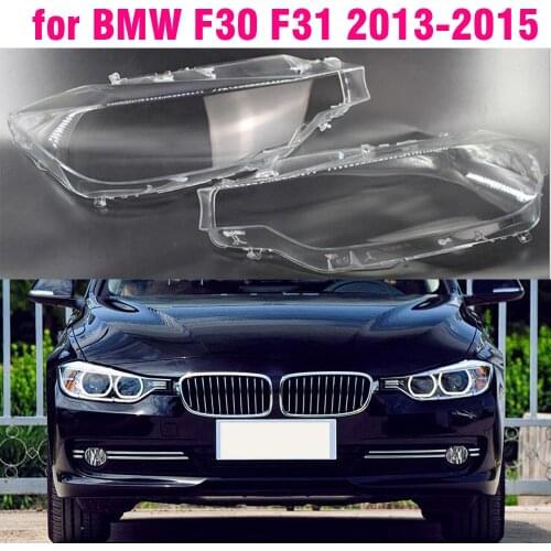 1pcs Car Front Headlight Lens Cover For BMW For BMW F30 F31 3 Series 2013 -2015 Auto Lampshade i