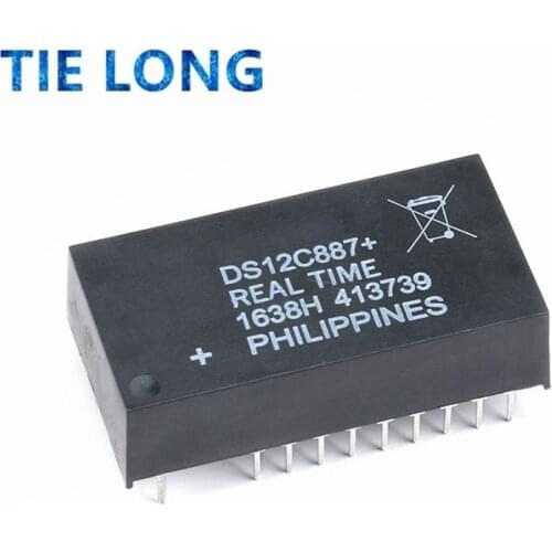 1pcs/lot DS12887A DS12887+ DS12887 DS12C887A DS12C887+ DIP-19 In Stock