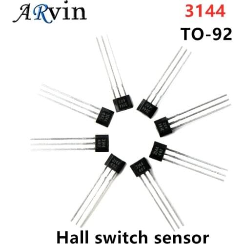 10pcs A3144 OH3144 Y3144 Hall Effect Sensor Brushless Electric Motor TO-92UA A3144EUA