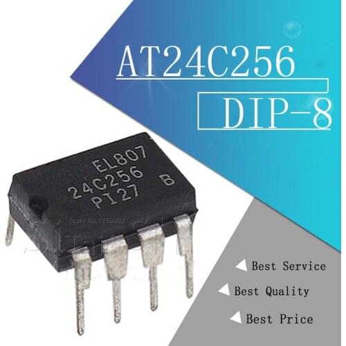 10PCS AT24C256 24C256 DIP-8 The new quality is very good work 100% of the IC chip
