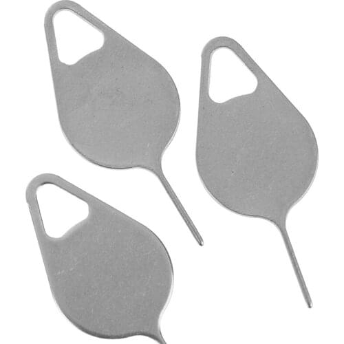 3pcs Sim Card Tray Removal Eject Pin Key Tool Stainless Needle for Phone