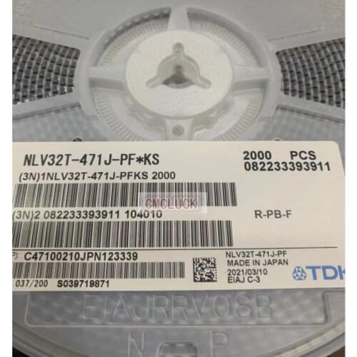 20PCS 470 uh CHIP FERRITE plus or minus 5% 1206 TAPE NLV32T-471J-PF SMT inductance