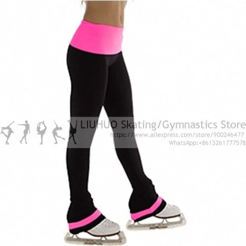 Ice Skating pants Girls Team Soft fleece Women Children Team Rollor skate Training Competition Skiing Figure skating Trousers