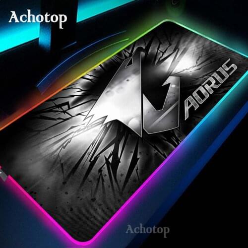 Aorus Mouse Pad Gaming Mouse Pad Large RGB Overlock Rubber Mausepad XXL 900x400 PC Gamer Computer Keyboard Mause Mat Desk Mat