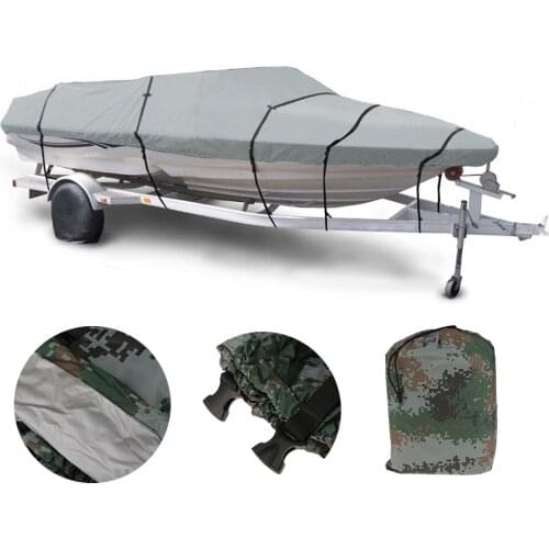 Waterproof Boat Cover UV For11 - 13 / 14 - 16 / 17 - 19 / 20 - 22FT Speedboat Fish - Ski