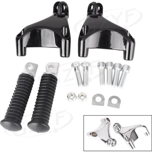 Rear Passenger Foot Pegs Pedal Mount Kit For 2014-2017 Harley Sportster XL883 XL1200