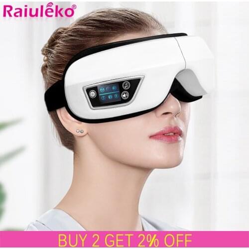 4D Smart Airbag Vibration Eye Massager Magnetic Eye Mask Eye Care Instrumen Heating Bluetooth Music Relieve Fatigue Dark Circles