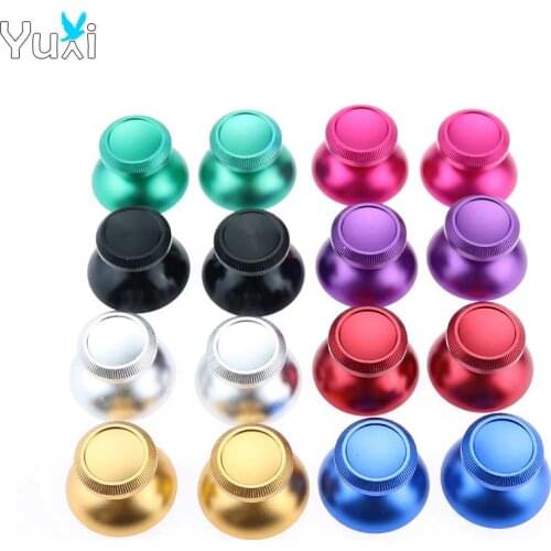 YuXi 2pcs Metal Analog Joystick Stick grip Cap for Sony playstation Dualshock 4 PS4 Slim Pro For Xbox One Gamepad Controller