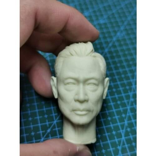 1/6 Scale Modern Hero Male Unpainted Head Model for 12''Figure Body DIY