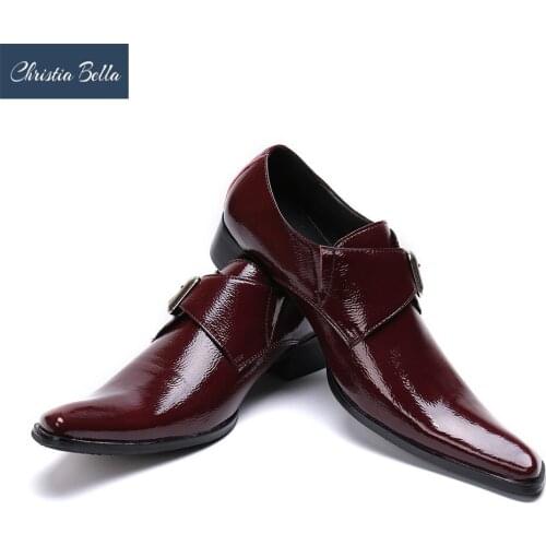 Christia Bella Fashion Men Leather Shoes Men Casual Shoes Oxford for Men Dress Shoes Formal Business Wedding Shoes Plus Size 47