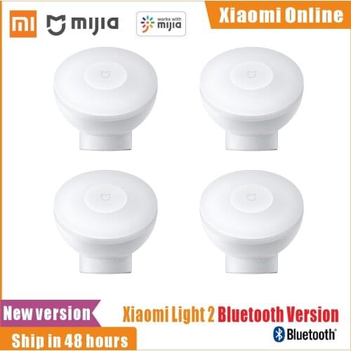 2021 Xiaomi Mijia Night Light 2 Bluetooth Version Adjustable Brightness Infrared Smart Human Body Sensor With Magnetic Base