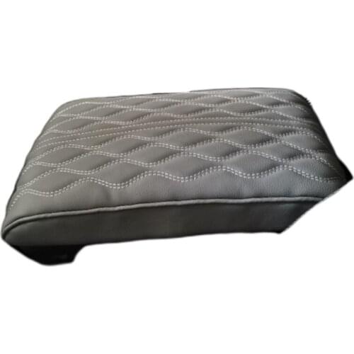 Fit for Universal Auto Center Console Armrest Pad Seat Box Cover Mat PU Leather