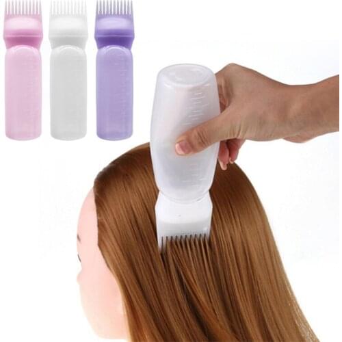 Empty Hair Dye Bottle With Applicator Brush Dispensing Salon Hair Coloring Dyeing Bottles Hairdressing Styling Tool 120ML