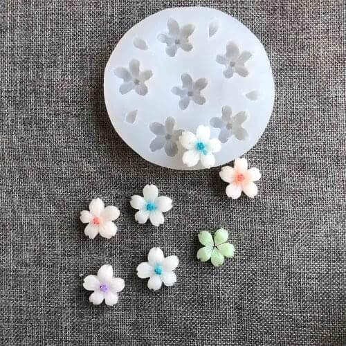 Sakura/small flower silicone mold UV resin accessories mold for fondant decoration ornaments handmade household items