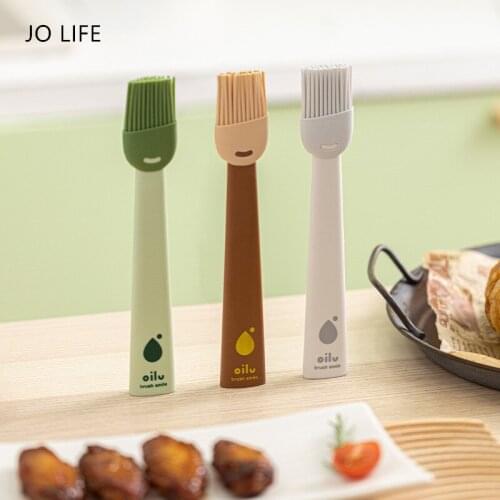 JO LIFE Silicone Spatula Barbeque Brush Cooking BBQ Heat Resistant Oil Brush Kitchen Cake Baking Tools