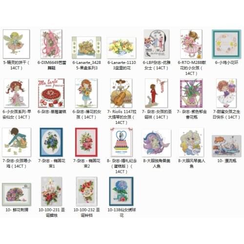 Angel flowers Top 2021 5 Counted Cross Stitch 11CT 14CT 18CT DIY Chinese Cross Stitch Kits Embroidery Needlework Sets