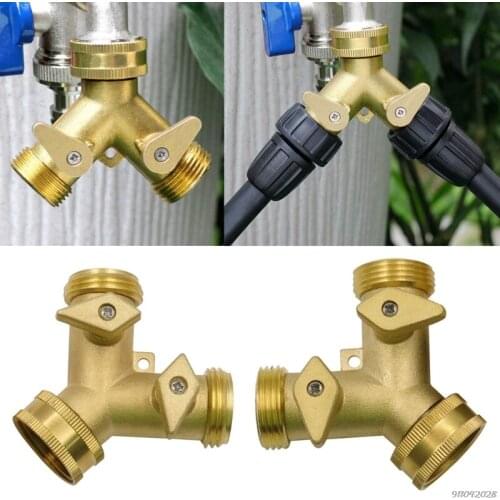 Y-Type 2 Way Diverter Valves Faucet Splitter Connector Garden Outlet Hose Divider Spigot Adapter Garden Irrigation 21 Wholesales