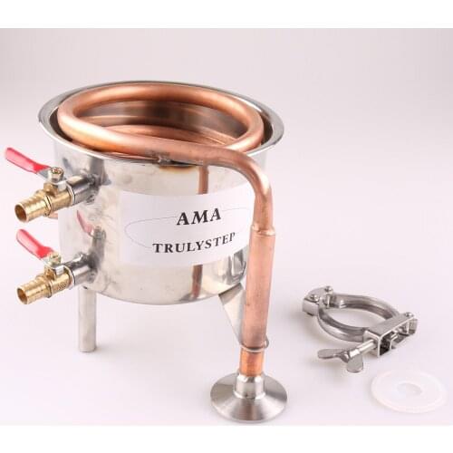 Spare Parts For 2 Pots Moonshine still / Distiller Brewing Kit : Stainless Steel / Copper Coil Cooling Pot