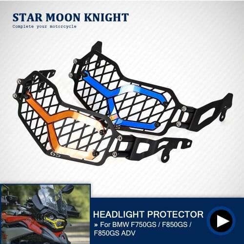 For BMW F750GS F850GS ADV F 850 GS Adventure Motorcycle Headlight Head Light Guard Protector Cover Protection Grill F 750 GS