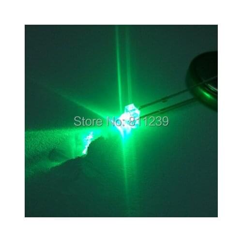 1000pcs 1.8mm green Ultra Bright CLEAR green LED Lamps free shipping