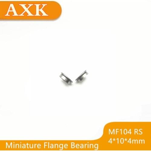 2021 Sale Hot Sale Mf104-2rs Bearing 4x10x4mm ( 10 Pcs ) Abec-1 Miniature Flanged Mf104rs Ball Bearings Lf-1040dd 4*10*4mm