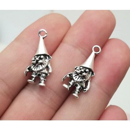 25pcs/lot--22x11mm, Dwarfs chams, Antique silver plated 3D Dwarfs charms,DIY supplies, Jewelry accessories