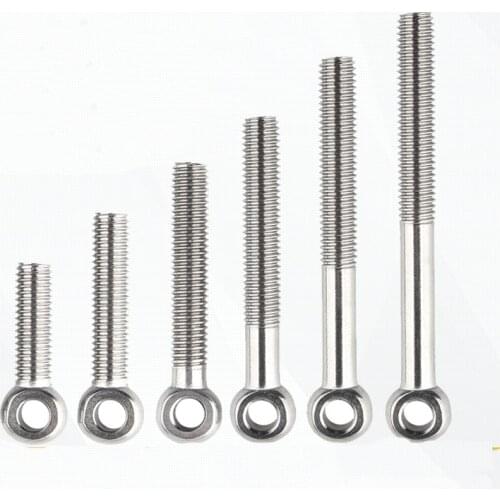 304 stainless steel knuckle sheep eye screw eyelet fish union bolt m5m6m8m10