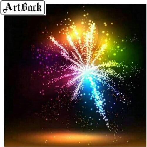 5d diy diamond painting fireworks scenery pattern 3d full square / round Drill diamond embroidery for home decoration gift