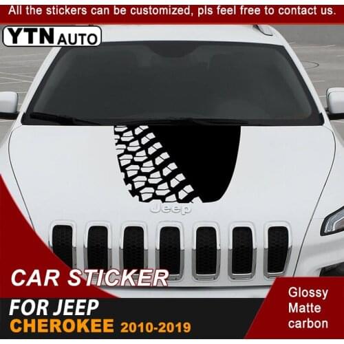 Car Sticker Hood Stripe Wheel Racing Graphic Vinyl Cool Car Decal Customized Fit For Jeep Cherokee 2010 2011 2012 2013 2014-2020