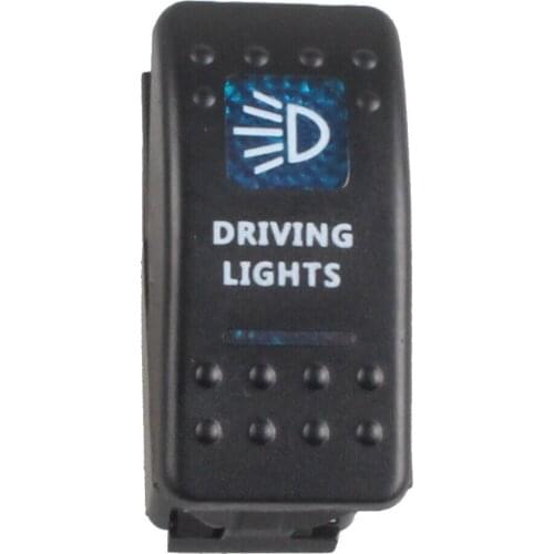 12-24V Car DRIVING LIGHTS 12V 20A Toggle Rocker Switch Blue LED Light 5Pin ON OFF