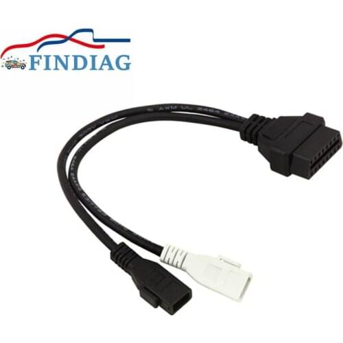 For AUDI 2P+2P OBD2 Car Diagnostic Transfer Connector 2x2 OBD1 OBD2 16pin Adapter Cable for Audi for VW for Seat for Skoda