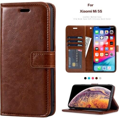 PU Leather Flip Case For Xiaomi Mi 5S Stand Card Holder Silicone Photo Frame Case Wallet Cover For Xiaomi Mi 5S Business Case