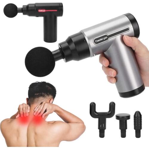 Electric Bodybuilding Fascia Massage Gun Deep Tissue Relaxing Muscle Mini Massager Body Relaxation Pain Relief Massage Device