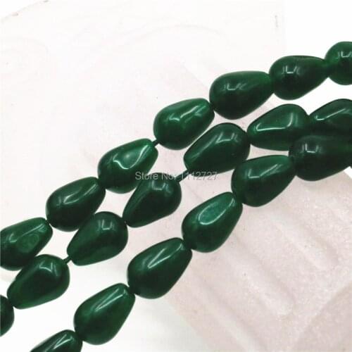 4x6 6x8 8x10 8x12 10x15mm Accessory Crafts Part Green Malay Chalcedony Loose Beads Stone Craft DIY 15inch Jewelry Making Fitting