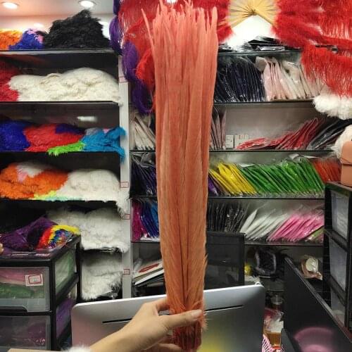 Beautiful 22-24inches/55-60cm 200 Pcs Water Red Pheasants Feathers Stage Performances Wedding Decoration Accessories