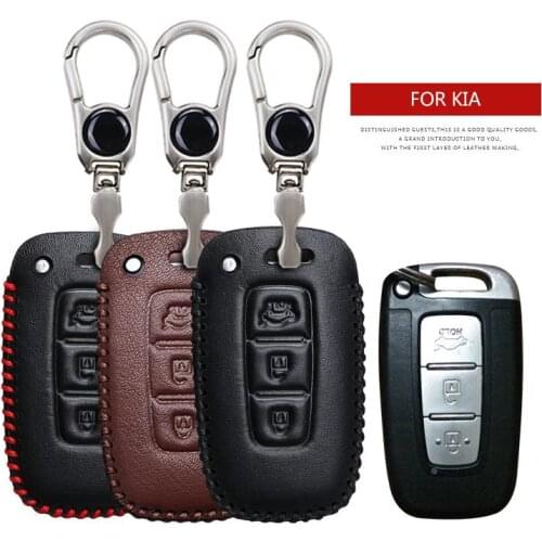 KUKAKEY Car Logo Keychain Key Case For KIA K5 K4 K3 K2 Rio Sportage Cerato Sorento Forte Anti-wear Key Cover Shell For KIA Bag