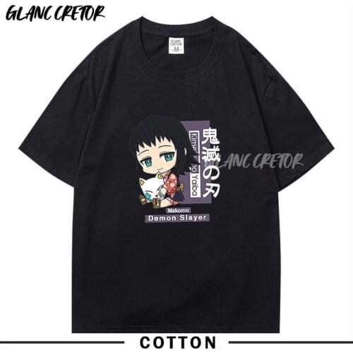 Hot Anime Demon Slayer Fashion Cartoon T Shirt Men Summer Harajuku T-shirt Graphic Streetwear Tshirt Hip Hop Top Tees Male