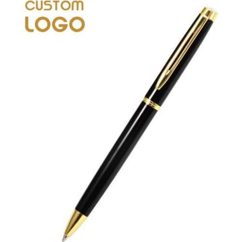 Metal Luxury Ballpoint Pen With Logo Promotional Gifts Customized Logo Pen Roller Ball Pens For Writing Office Stationery