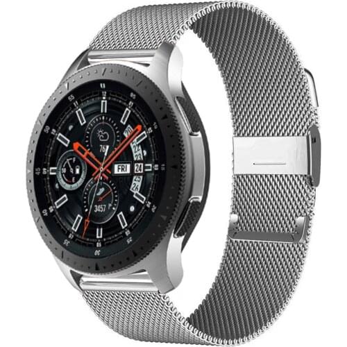 Milanese strap For Samsung Galaxy watch 3 45mm 41mm/Active 2 46mm/42mm Gear S3 Frontier 20mm 22mm bracelet Huawei GT/2/2e band