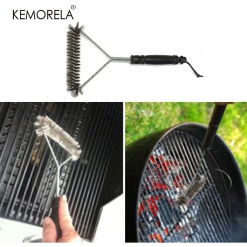 BBQ Grill Barbecue Kit Powerful Cleaning Brush Stainless Steel Cooking Tools Gadgets Brushes Kitchen Accessories
