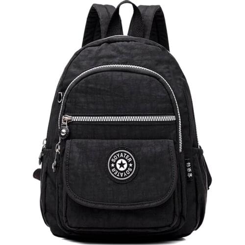 2018 NEW Nylon Backpack Students School Bag For Teenage Girls Quality Backpacks Street Fashion Rucksack Travel Bagpack Female