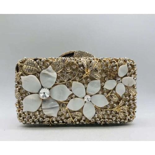 New Arrival Party Wedding Ladies Crossbody Shoulder Bags Hollow Out Style Women Evening Bags Sequined Wedding Party Clutches bag