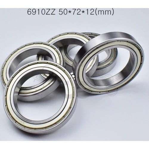 6910ZZ 50*72*12(mm) 1piece bearing free shipping abec-5 Metal sealed bearing Thin wall bearing 6910 6910Z chrome steel bearing