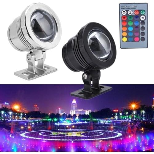 Remote Controlled 10W/20W RGB Landscape Light Fountain Pool Underwater IP65 Night Lamp Vase Bowl Garden Party Decor AC85-265V
