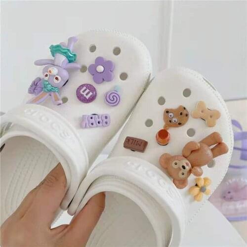 Croc Charms Designer Shoes Charms Fashion Bear Witch Monster PVC Decorations DIY Shoes Pendant Handcraft Wholesale Croc Pins