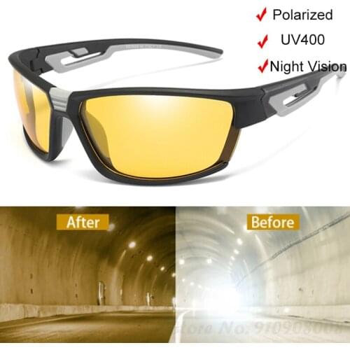 Polarized Sunglasses Men Brand Designer Outdoor Night Vision Driving Sun Glasses Male Goggles Shadow UV400 Oculos