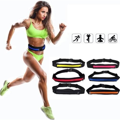 Sports Bag Running Waist Bag Pocket Bag Outdoor Jogging Cycling Running Bag Waterproof Adjustable Anti-theft Pack Sport Belt Bag