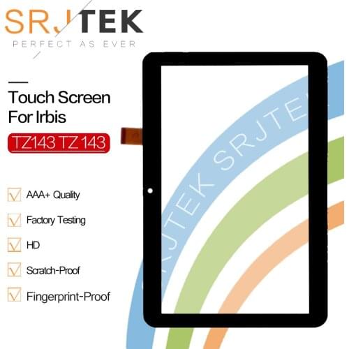Srjtek 10.1" for Irbis TZ143 TZ 143 Tablet Capacitive Touch Screen Touch Panel Digitizer Glass Tablet PC Replacement Parts