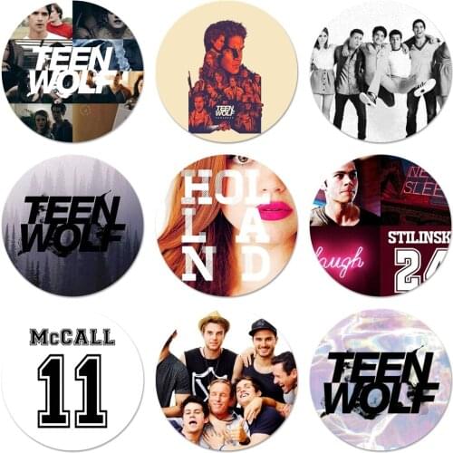 Stilinski 24 Teen Wolf Sart Icons Pins Badge Decoration Brooches Metal Badges For Backpack Decoration 58mm