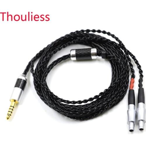 Thouliess HIFI 7n Single Crystal Silver for HD800 HD800s HD820 HD820s Enigma Acoustics Dharma D1000 Headphone Upgrade Cable